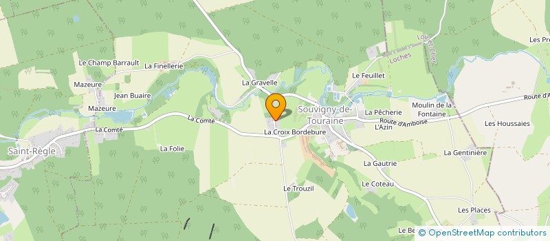 localisation de l'entreprise LES INSAISIS'SABLES  SOUVIGNY-DE-TOURAINE