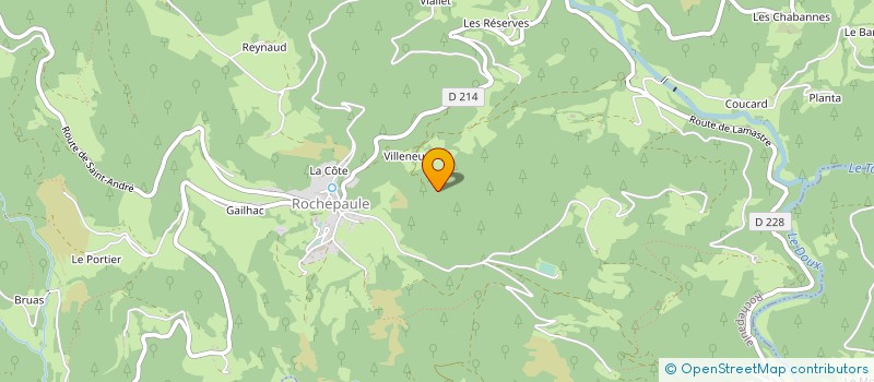 localisation de l'entreprise LES INSOLITES  ROCHEPAULE