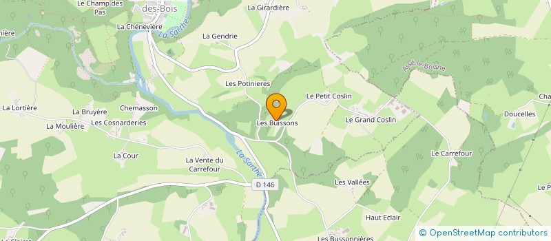 localisation de l'entreprise LES INSOLITES DE JSK  SAINT LEONARD DES BOIS