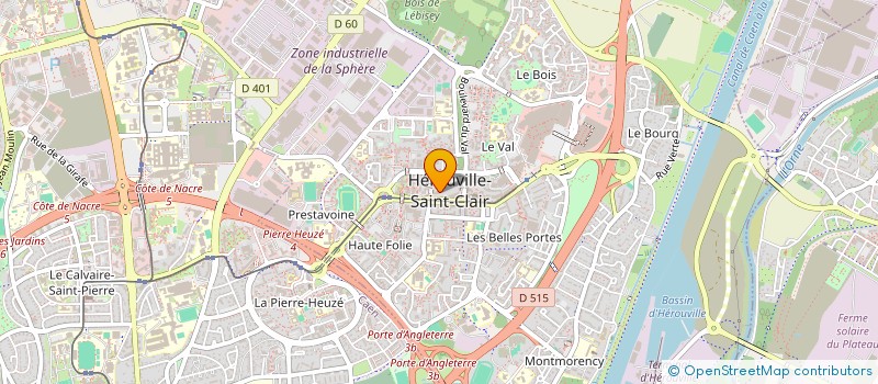 localisation de l'entreprise LES INSPIRANTES  HEROUVILLE-SAINT-CLAIR