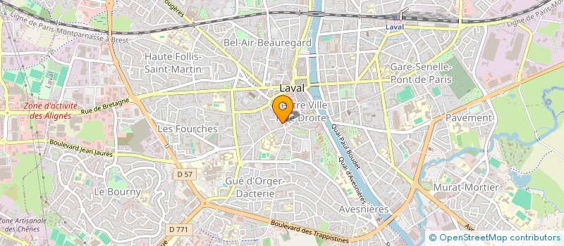 localisation de l'entreprise LES INSPIREES  LAVAL