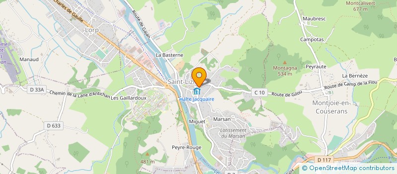 localisation de l'entreprise LES INSPYREES à SAINT-LIZIER