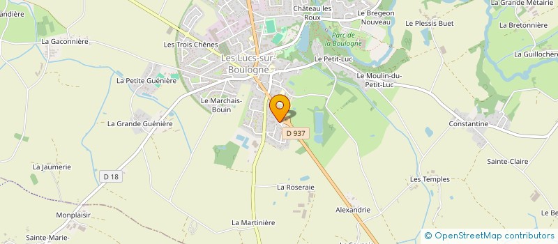 localisation de l'entreprise LES INSTANTS DAMNES  LES LUCS-SUR-BOULOGNE