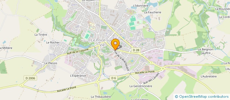 localisation de l'entreprise LES INSTANTS LIBRES  LE POIRE-SUR-VIE