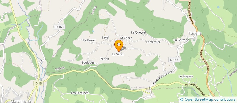 localisation de l'entreprise LES INSTANTS VOLES  TUDEILS