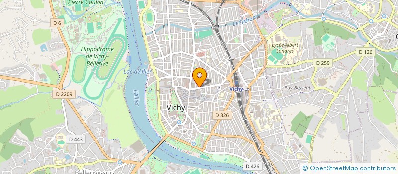 localisation de l'entreprise LES INSTITUTS L ET H à VICHY