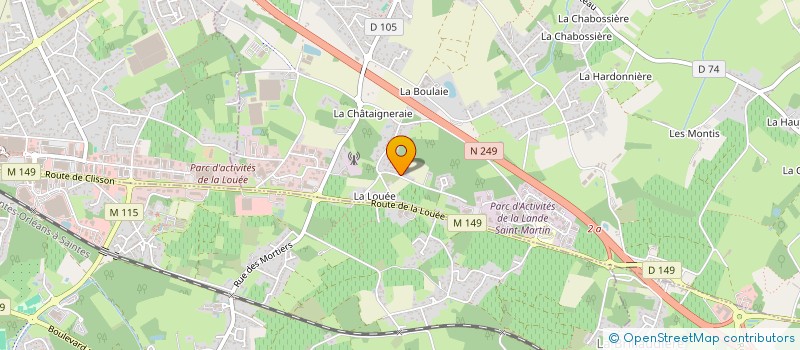 localisation de l'entreprise LES INTEMPORELS NANTES ASSOCIATION MUSICALE ET CULTURELLE  HAUTE-GOULAINE