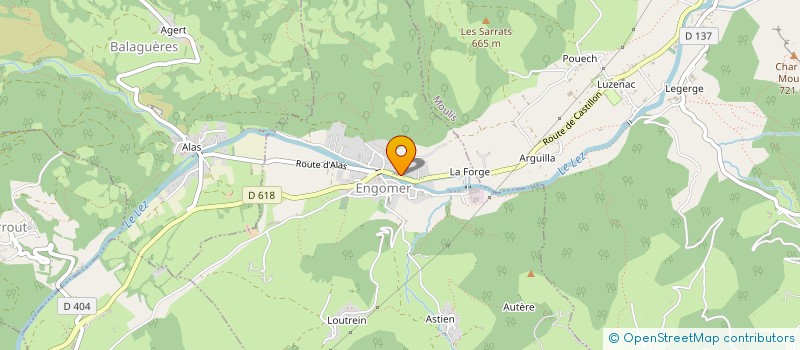 localisation de l'entreprise LES INTERLOPES à ENGOMER