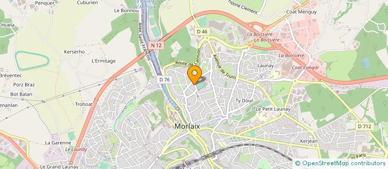 localisation de l'entreprise LES INTERNATIONAUX DU SC. MORLAISIEN à MORLAIX