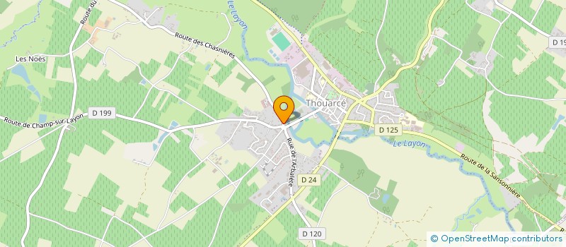 localisation de l'entreprise LES INTREPIDES  BELLEVIGNE-EN-LAYON