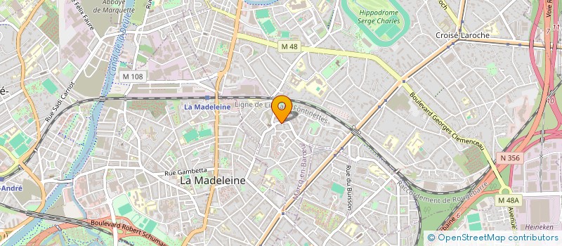 localisation de l'entreprise LES INTREPIDES MARCQ-EN-BAROEUL à MARCQ-EN-BARŒUL
