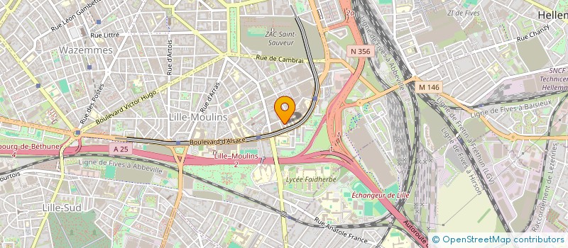 localisation de l'entreprise LES INVISIBLES  LILLE