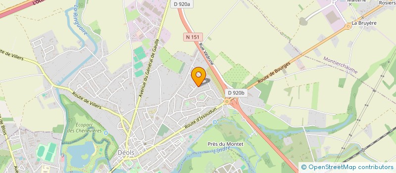 localisation de l'entreprise LES INVISIBLES A MOUSTACHES  DEOLS