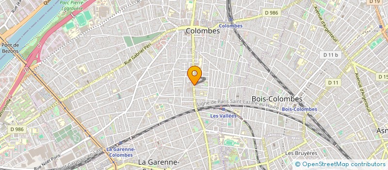 localisation de l'entreprise LES INVISIBLES VEILLENT à COLOMBES
