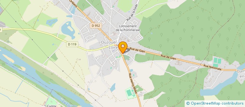 localisation de l'entreprise LES INVITES DE SAINT HUBERT à OUZOUER-SUR-LOIRE