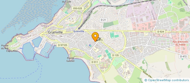 localisation de l'entreprise LES INVITES DU VENT  GRANVILLE