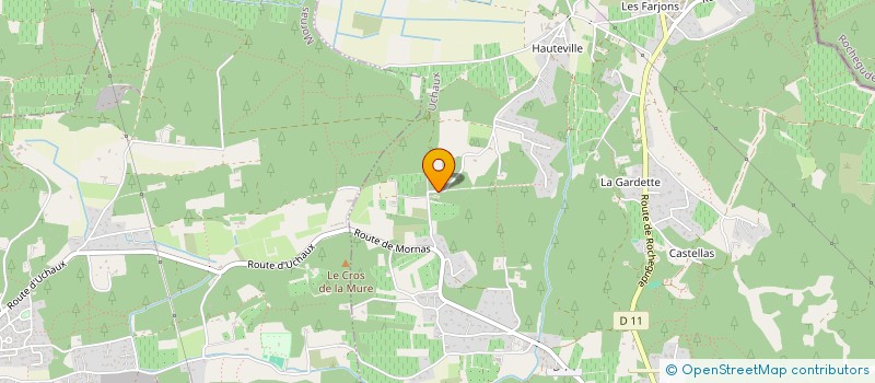 localisation de l'entreprise LES IRIS à UCHAUX