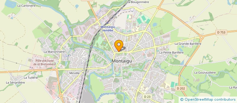 localisation de l'entreprise LES IRIS à MONTAIGU-VENDEE