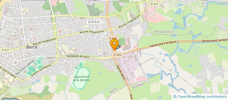 localisation de l'entreprise LES IRIS à BERCK