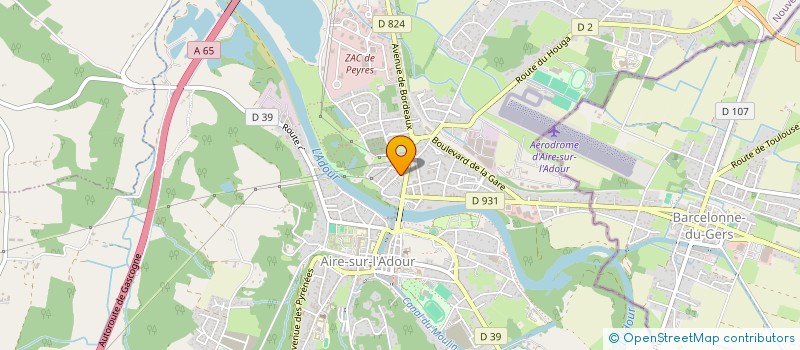 localisation de l'entreprise LES IRIS  AIRE-SUR-L'ADOUR