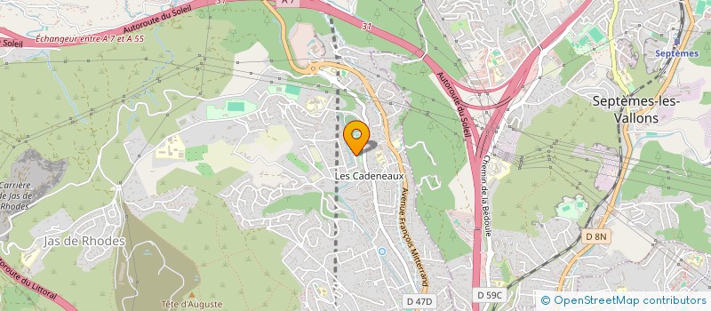 localisation de l'entreprise LES IRIS à LES PENNES MIRABEAU