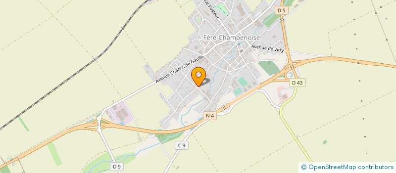 localisation de l'entreprise LES IRIS à FERE-CHAMPENOISE