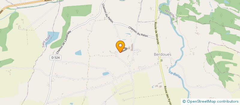 localisation de l'entreprise LES IRIS  BERDOUES