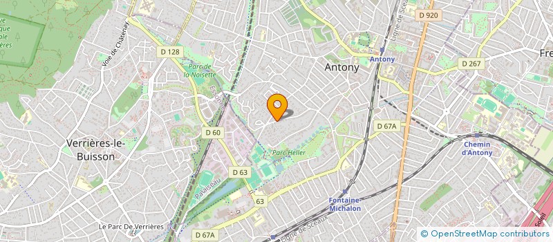 localisation de l'entreprise LES IRIS à ANTONY