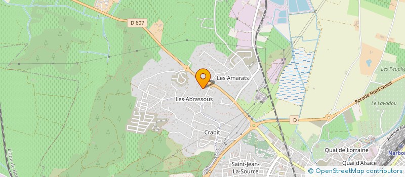 localisation de l'entreprise LES IRIS  NARBONNE