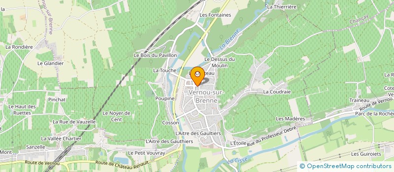localisation de l'entreprise LES IRIS à VERNOU-SUR-BRENNE