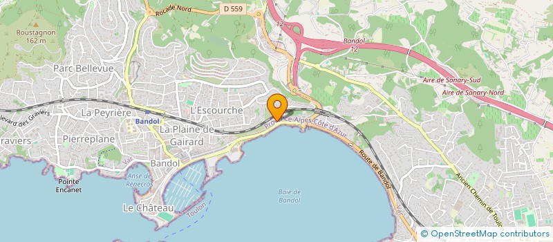 localisation de l'entreprise LES IRIS à BANDOL