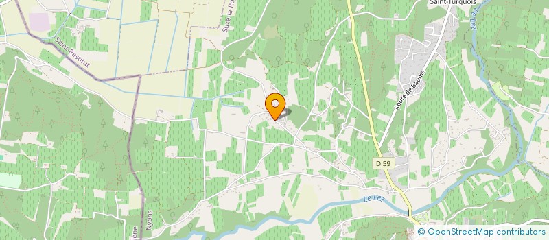 localisation de l'entreprise LES IRIS  SUZE-LA-ROUSSE