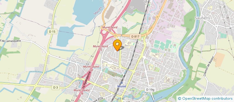 localisation de l'entreprise LES IRIS DE JOFFRERY  MURET