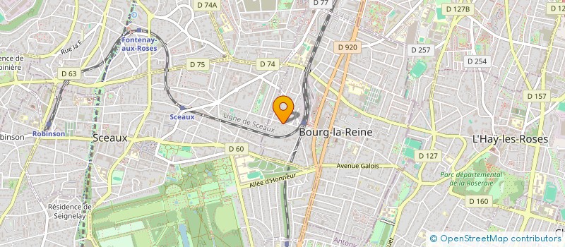 localisation de l'entreprise LES IRIS MCJR à BOURG LA REINE