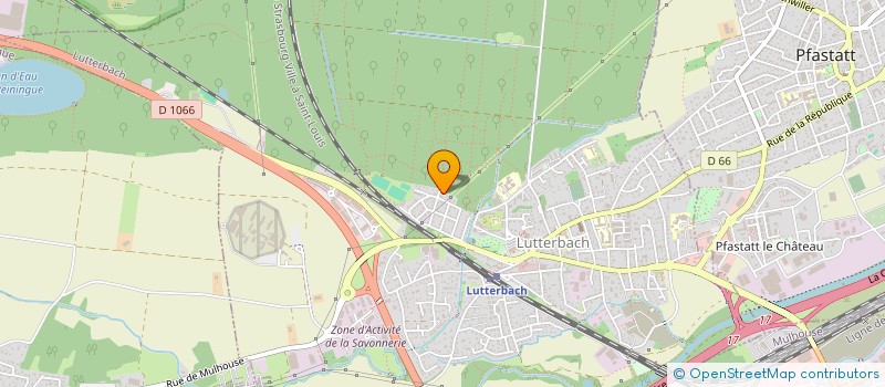 localisation de l'entreprise LES IRIS WITTENHEIM  LUTTERBACH