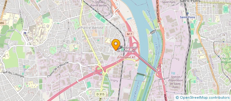 localisation de l'entreprise LES ISAS  OULLINS-PIERRE-BENITE