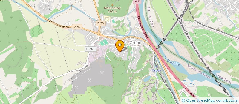 localisation de l'entreprise LES ISCLES  ORGON