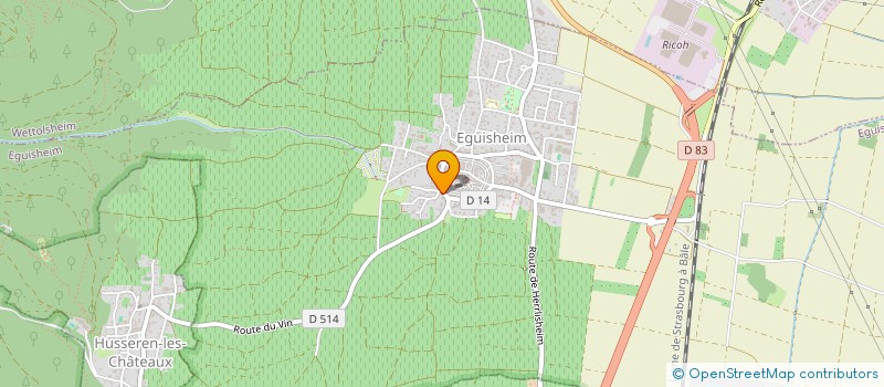 localisation de l'entreprise LES ISLES BLEUES  HUSSEREN-LES-CHATEAUX