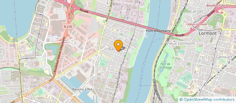 localisation de l'entreprise LES ISOLANTS D'AQUITAINE à BORDEAUX