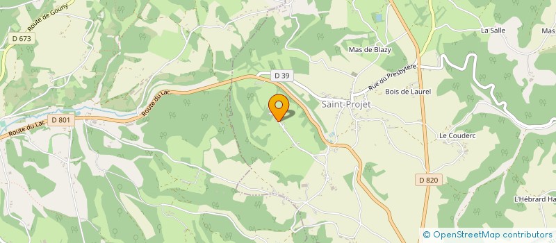 localisation de l'entreprise LES ISSIALS  SAINT-PROJET