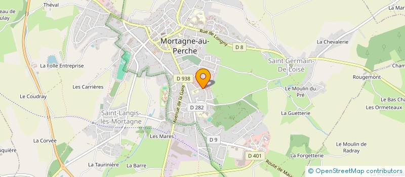 localisation de l'entreprise LES IV CHENES à MORTAGNE-AU-PERCHE