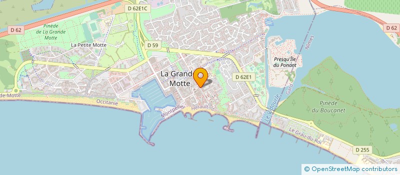 localisation de l'entreprise LES J.M.G à LA GRANDE-MOTTE