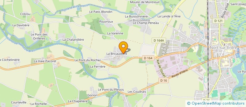 localisation de l'entreprise LES JAC C L'AIR à NORT-SUR-ERDRE