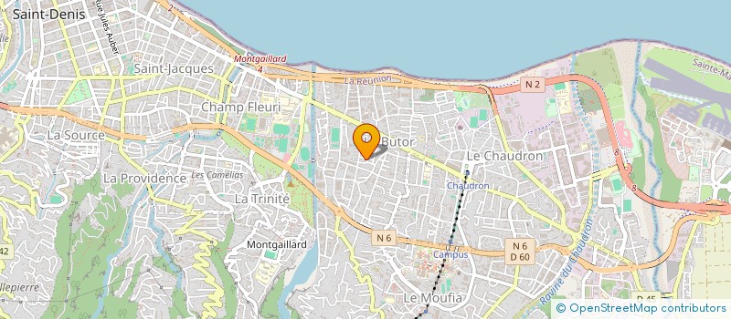 localisation de l'entreprise LES JACARANDAS à SAINT-DENIS