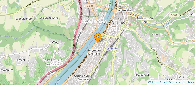 localisation de l'entreprise LES JACHERES SCI  VIENNE