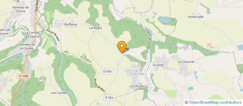 localisation de l'entreprise LES JACINES  SUCCIEU