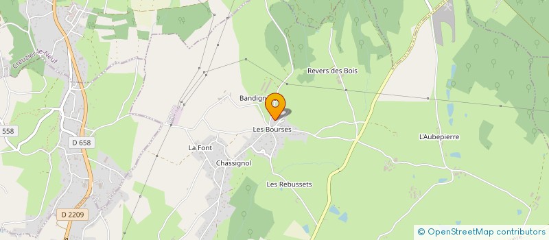 localisation de l'entreprise LES JALFRETTES  SAINT-POURCAIN-SUR-SIOULE