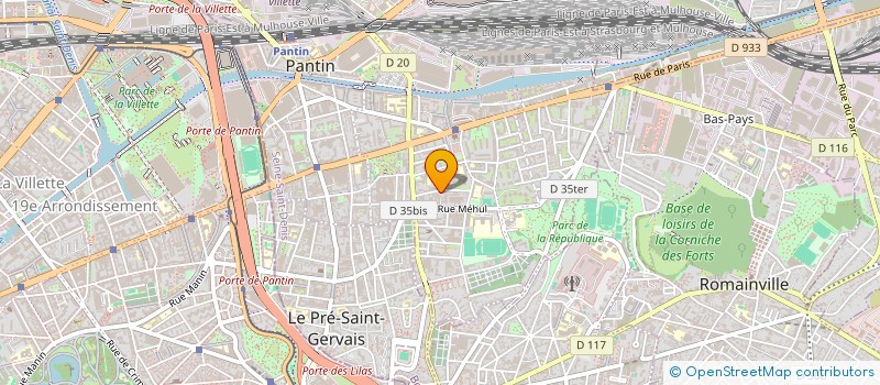 localisation de l'entreprise LES JALOUX à PANTIN