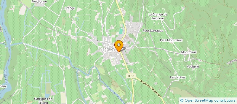 localisation de l'entreprise LES JAMBES DE BACCHUS  VACQUEYRAS