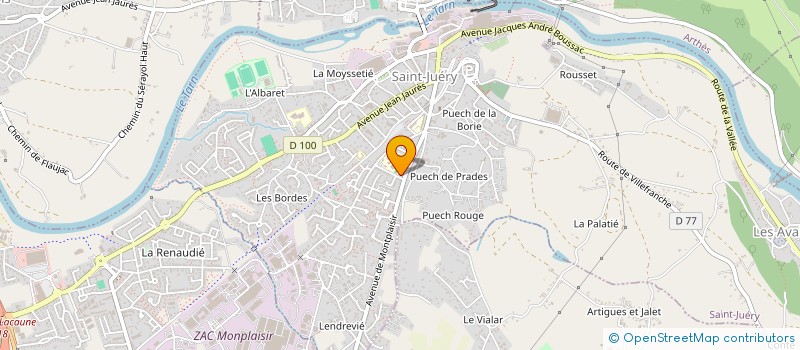 localisation de l'entreprise LES JAMS DE PEY à SAINT-JUERY